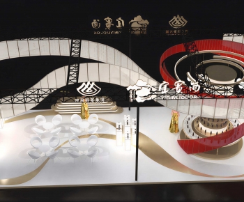 New Chinese Style Exhibition Hall-ID:408477073