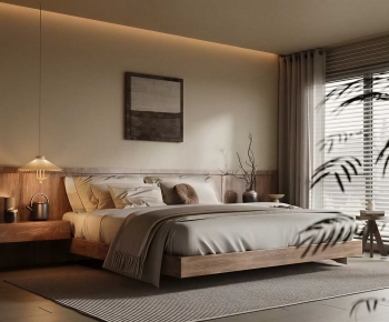 Wabi-sabi Style Bedroom-ID:377090939