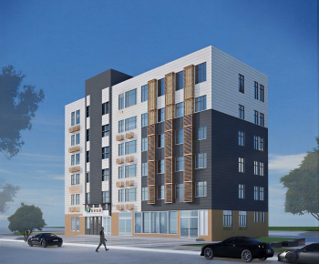Modern Appearance Of Commercial Building-ID:687875032