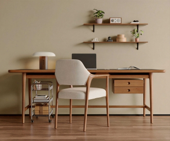 Nordic Style Computer Desk And Chair-ID:819607974