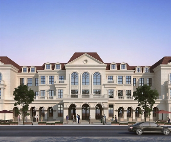 European Style Appearance Of Commercial Building-ID:887852911