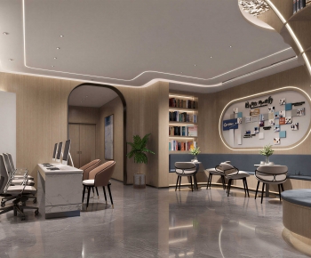 Modern Office Reception Desk-ID:352835892