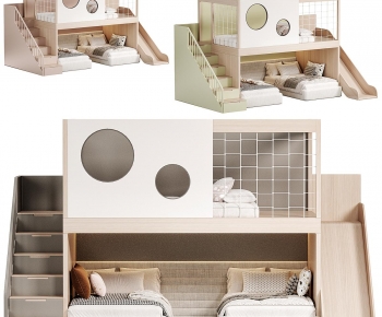 Modern Bunk Bed-ID:550030958