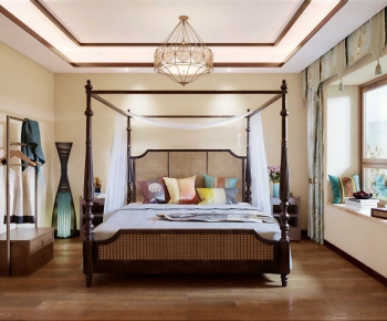 Southeast Asian Style Bedroom-ID:400851011
