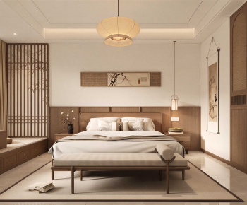 New Chinese Style Bedroom-ID:274920598
