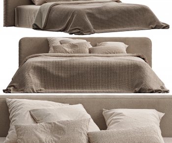 Wabi-sabi Style Double Bed-ID:961808926