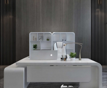 Modern Office Desk And Chair-ID:964252951