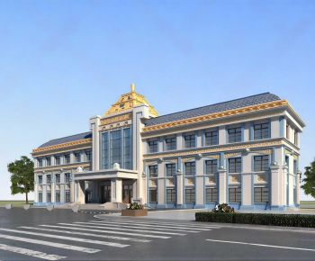 New Chinese Style Public Building-ID:331439973