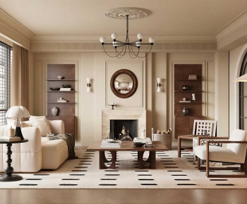 French Style A Living Room-ID:584486018