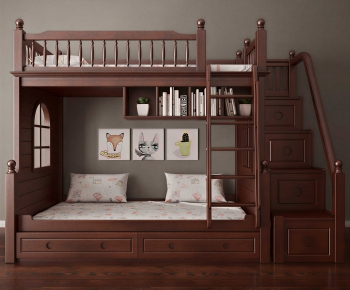 American Style Bunk Bed-ID:948345905