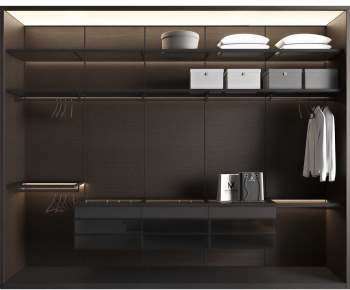 Modern Clothes Storage Area-ID:595946075