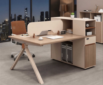 Modern Office Desk And Chair-ID:810043105