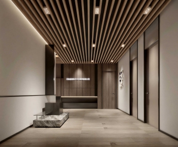 Modern Office Reception Desk-ID:803880932