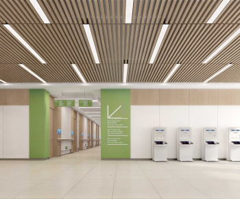 Modern Hospital Hall-ID:656960968