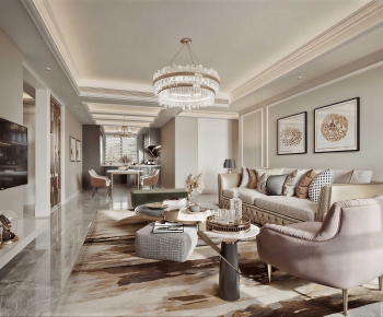 French Style A Living Room-ID:315850027
