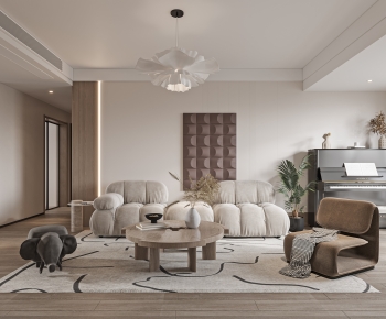 Modern A Living Room-ID:399866106