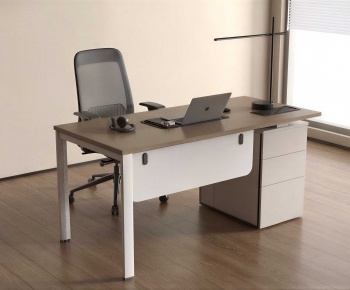 Modern Office Desk And Chair-ID:275438079