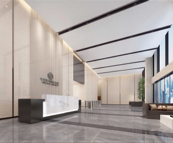 Modern Office Reception Desk-ID:166649823