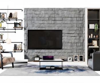 Industrial Style TV Wall-ID:527749067