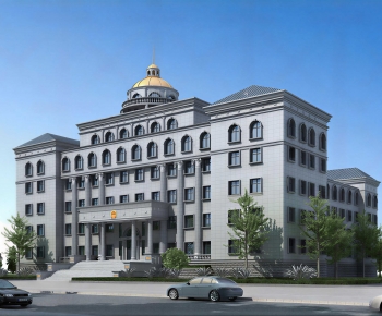 European Style Appearance Of Commercial Building-ID:889946946