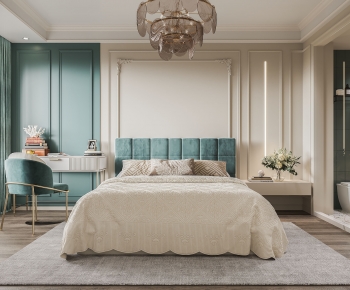 Simple European Style Bedroom-ID:779360064