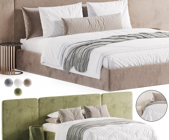 Modern Double Bed-ID:687912946