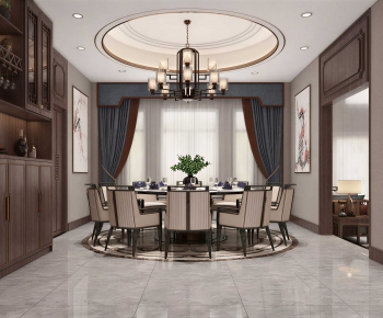 New Chinese Style Dining Room-ID:863665103