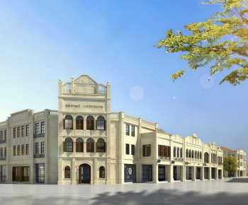 European Style Appearance Of Commercial Building-ID:702755933