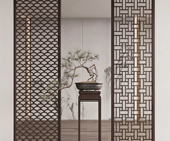 New Chinese Style Wooden Screen Partition-ID:835745101