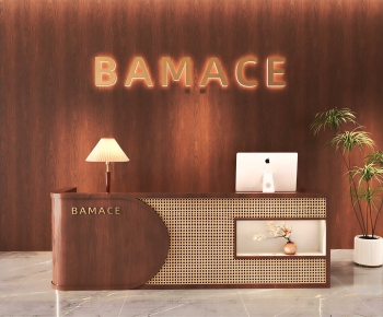 Modern Reception Desk-ID:203454974