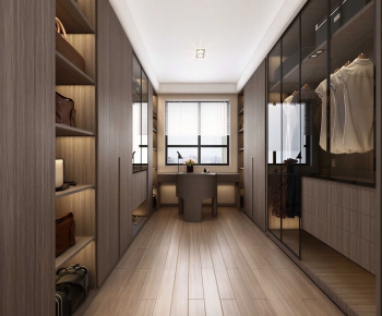 Modern Clothes Storage Area-ID:704410125