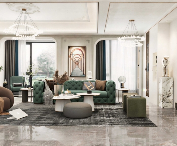 Modern A Living Room-ID:463130958
