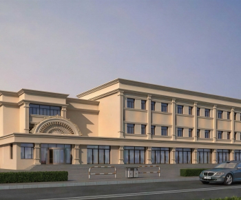 European Style Appearance Of Commercial Building-ID:266999011