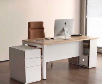 Modern Office Desk And Chair-ID:111819989