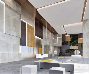 Modern Office Reception Desk-ID:932454112