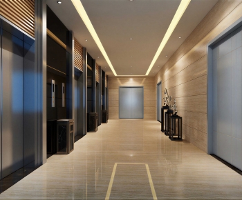 Modern Office Elevator Hall-ID:727538116