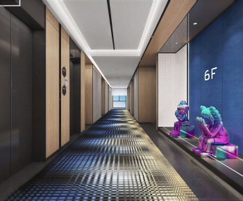 Modern Corridor/elevator Hall-ID:900288118