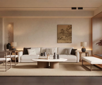 New Chinese Style A Living Room-ID:114067087