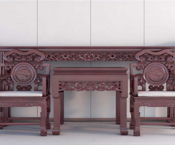 New Chinese Style Single Sofa-ID:184887895