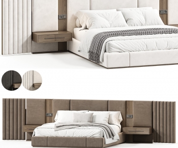 Modern Double Bed-ID:960563904