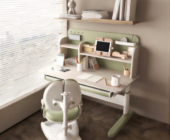 Modern Computer Desk And Chair-ID:578000072