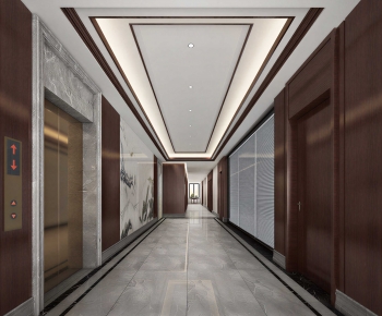 New Chinese Style Office Aisle-ID:374222041