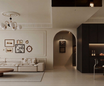 Modern A Living Room-ID:649866107