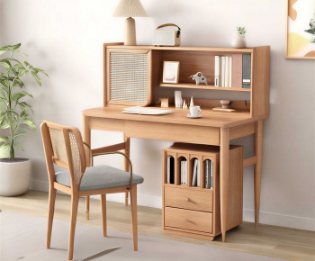 Modern Computer Desk And Chair-ID:570277933