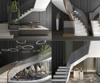 Modern Stair Balustrade/elevator-ID:710500965