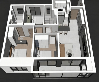 Modern A Bird's-eye View Of Home Decoration-ID:177979549