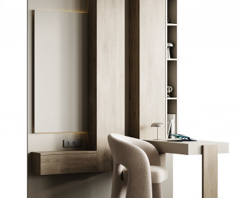 Modern Computer Desk And Chair-ID:391576057