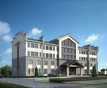 Modern Building Appearance-ID:346286069