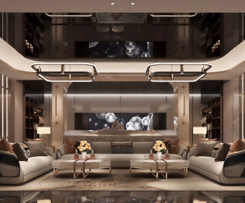 Modern A Living Room-ID:130834103