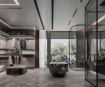 Modern Clothes Storage Area-ID:944278967
